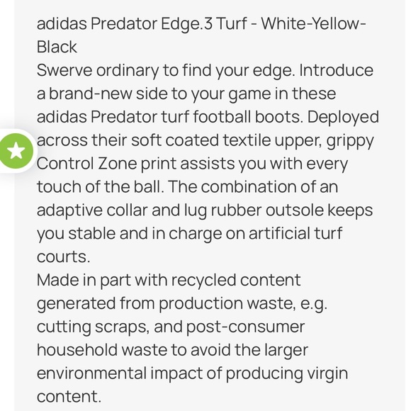 ⚽️ Adidas Predator Edge .3 turf shoes - 5.5 Men - Picture 7 of 8